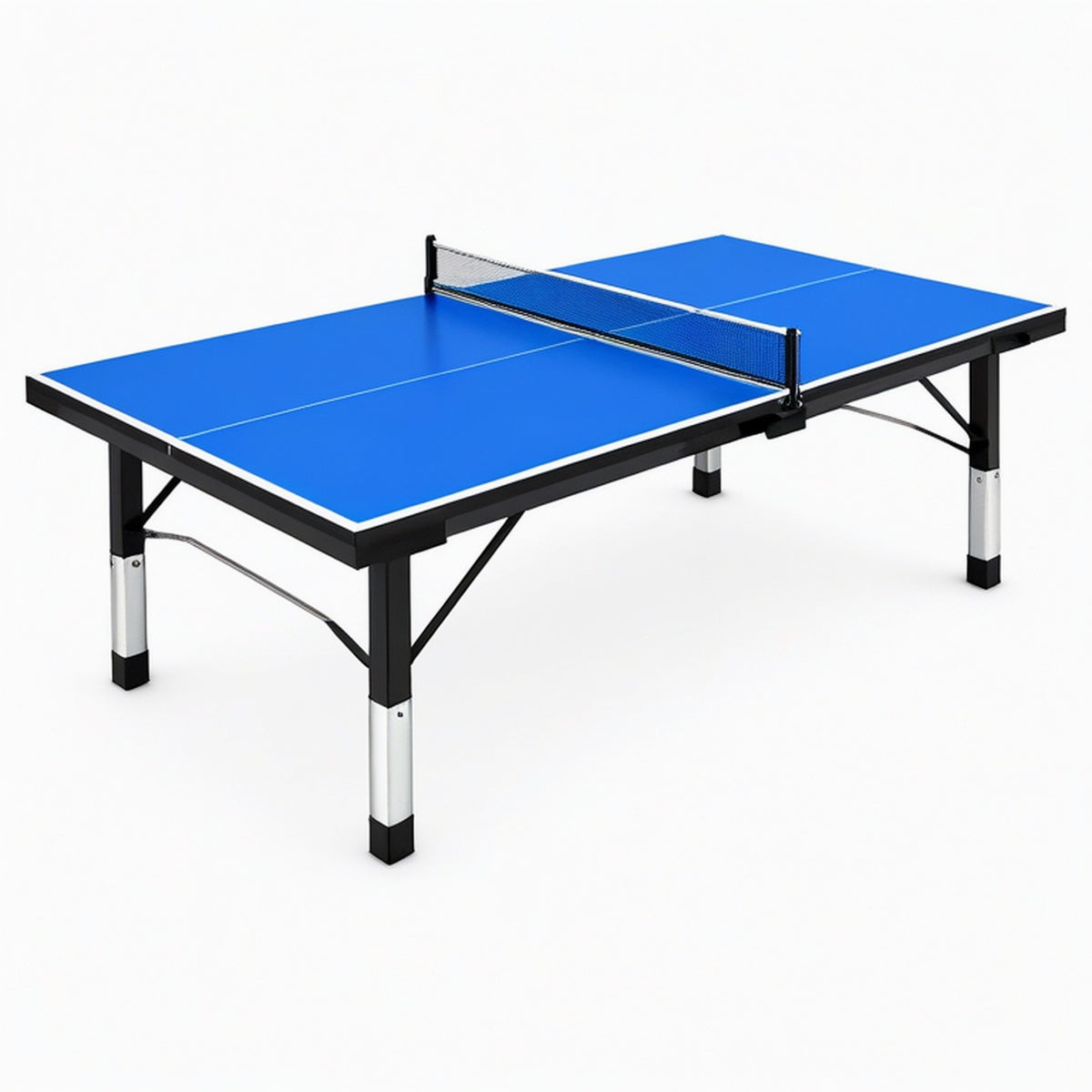 Table de tennis de table 274 x 152.5 x 76 cm bleue en MDF avec filet